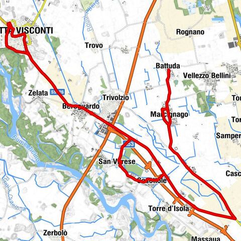 Battuda - Chiesa di San Zeno e nome di Maria - Chiesa di San Giovanni - Chiesa parrocchiale di Sant'Agata Vergine e Martire