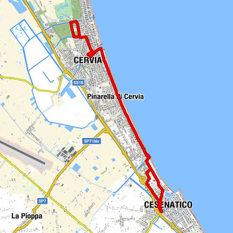 Cesenatico - Pinarella di Cervia - Cervia