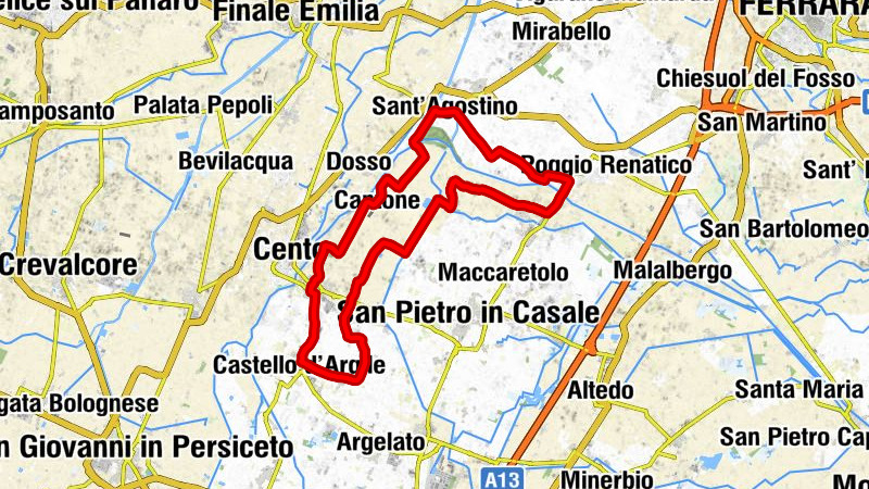 Castello d'Argile - Cento - Chiesa di Sant'Agostino - Chiesa di San Giacomo Maggiore di Poggetto