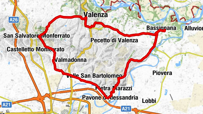 Bassignana - Pellizzari - Valenza - Santuario di Nostra Signora della Pietà