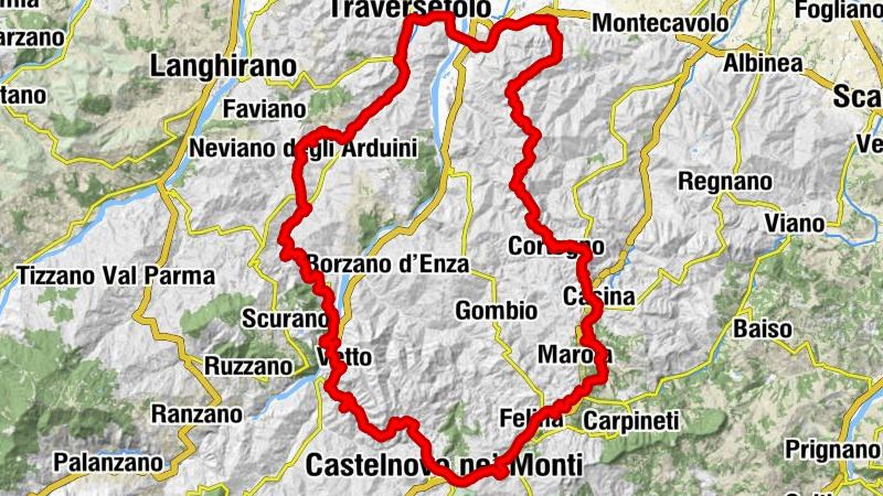 Neviano degli Arduini - Monte Fontana - Monte Ferri - Trattoria Mazzini