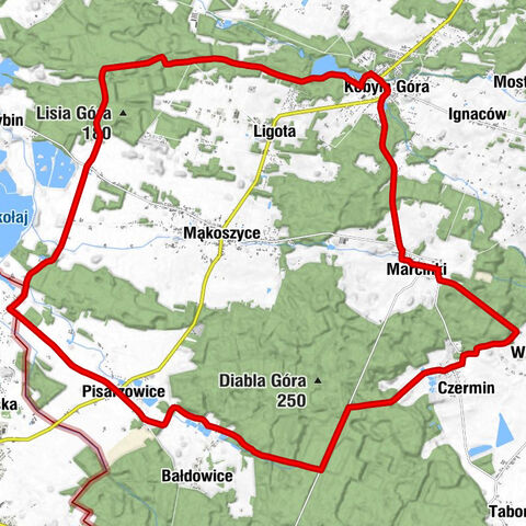 Kobyla Góra - Kościół filialny św. Trójcy w Marcinkach - Kościół ewangelicki w Kobylej Górze - Jantar