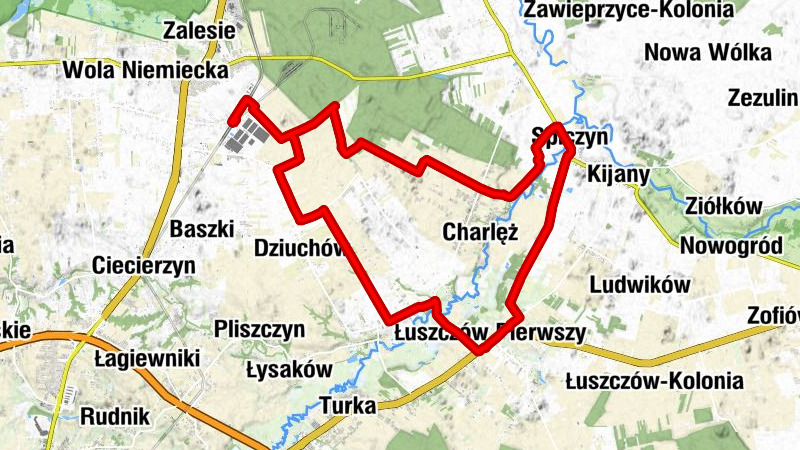 Bystrzyca koło Lublina - Włóki - Kościół pw. Wniebowzięcia Najświętszej Maryi Panny w Bystrzycy - Kościół pw. Świętej Barbary w Łuszczowie