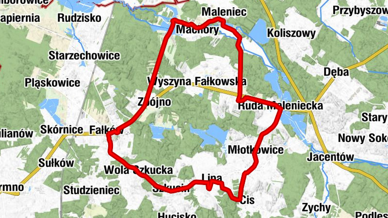 Podzamcze - Piaskowa Góra - Kościół pw. Świętej Trójcy - Zajazd Podzamcze