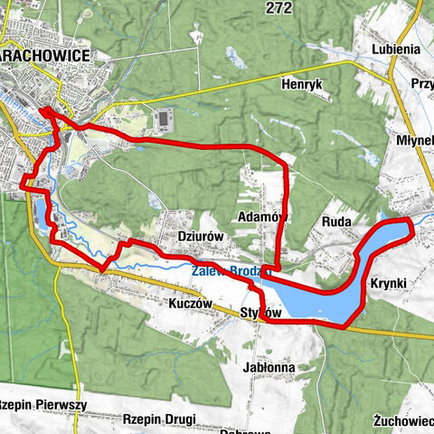 Starachowice - Leśniczówka Michałów - Michałów Fabryczny - Starachowice Wschodnie