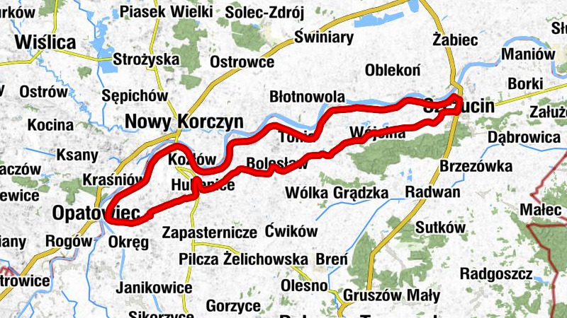 Szczucin - Kościół Najświętszej Maryi Panny Królowej Polski w Mędrzechowie - Kościół pw. Świętego Wojciecha w Bolesławiu - Kościół pw. Świętego Bartłomieja w Samocicach