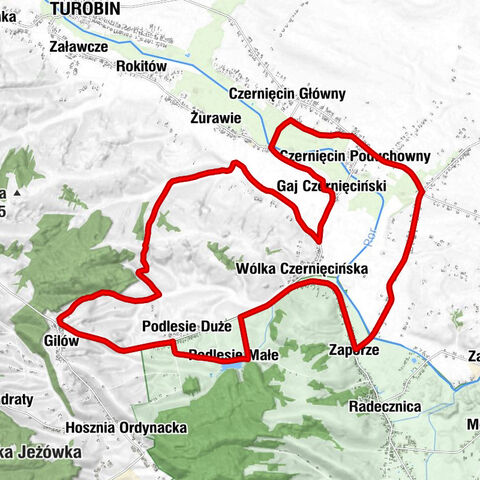 Gilów - Gaj Czernięciński - Czernięcin Główny - Kościół pw. Najświętszego Serca Pana Jezusa w Gilowie