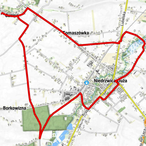 Górki - Czółna - Kebab - Kościół pw. Podwyższenia Krzyża Świętego w Niedźwicy Dużej