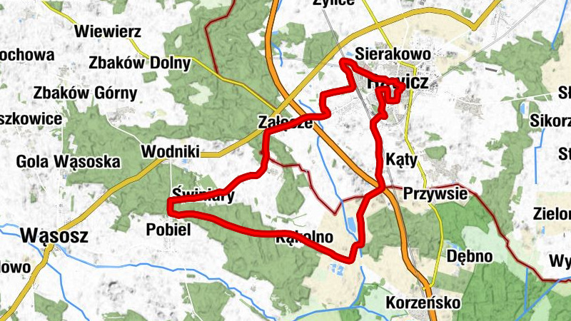 Rawicz - Stare Miasto - Kościół pw. św. Andrzeja Boboli - Osiedle Henryka Sienkiewicza