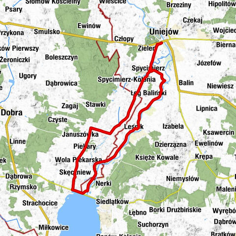 Uniejów - Kościół pw. Podwyższenia Krzyża Świętego - Spycimierz - Paulina