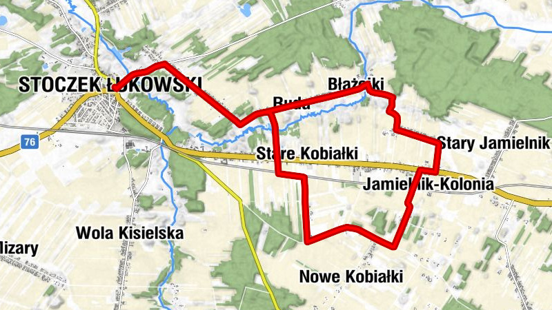 Stoczek Łukowski - Zatyłek - Zaskwiera - Zabiele