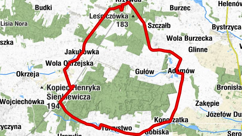 Krzywda - Jurdyka - Adamów - Kościół Podwyższenia Krzyża Świętego w Adamowie