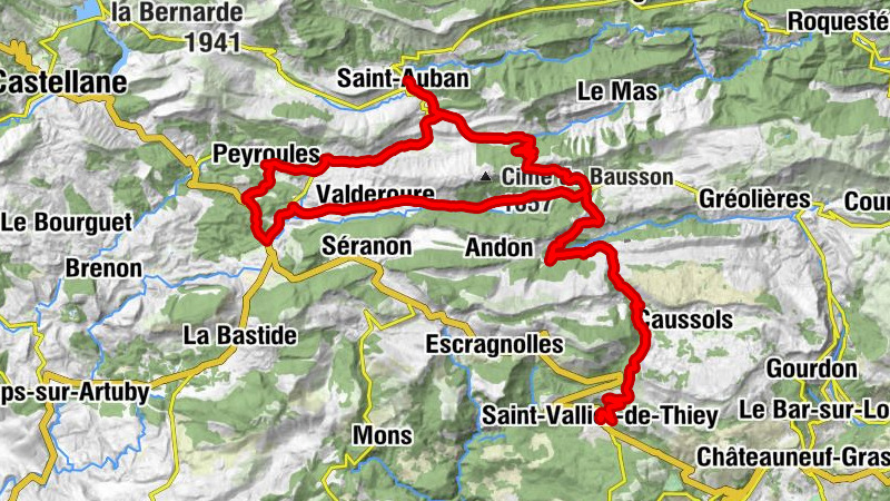 Saint-Vallier-de-Thiey - Notre Dame de la Clue - Col des Lattes - Église Sainte-Anne