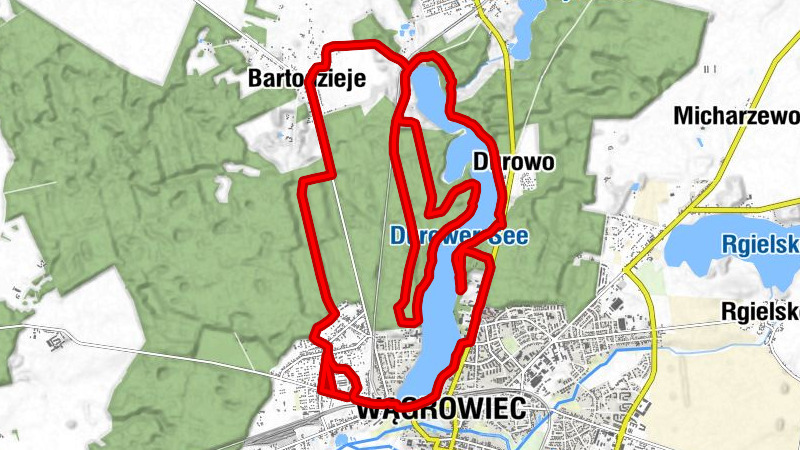 Wągrowiec - Bartodzieje - Durowo - Wągrowiec-Osada