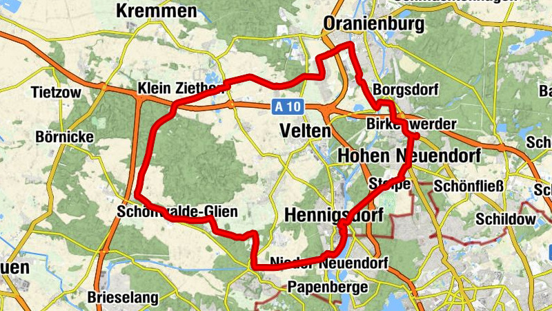 Birkenwerder - Dorfkirche Hohen Neuendorf - Kirche Schönwalde-Dorf - Wehrkirche Vehlefanz