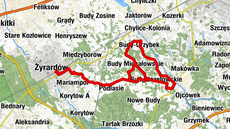 Żyrardów - Bieganów - Podlasie