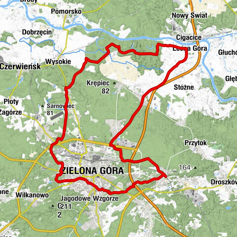 Stary Kisielin - Kościół pw. Narodzenia NMP - Kościół pw. Niepokalanego Poczęcia Najświętszej Maryi Panny - Zielona Góra