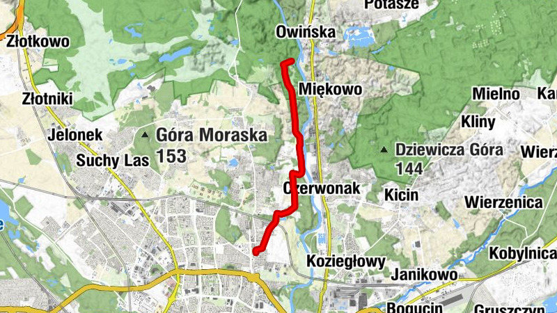 Poznań - Naramowice - Różany Młyn