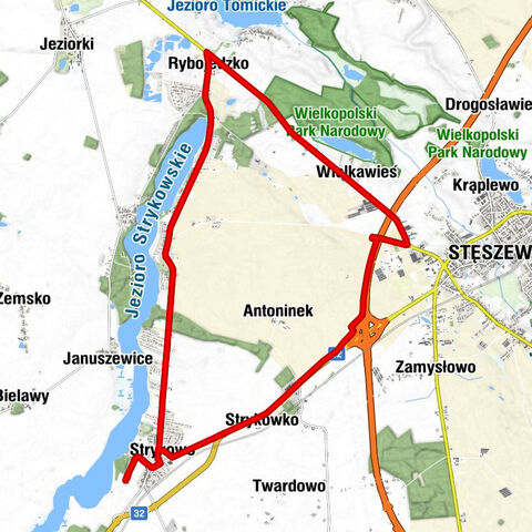 Strykowo - Strykówko - Wielkawieś