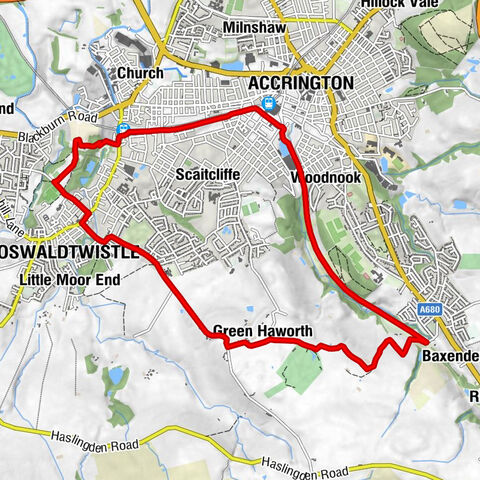 Oswaldtwistle - Blackburn - Accrington - Baxenden