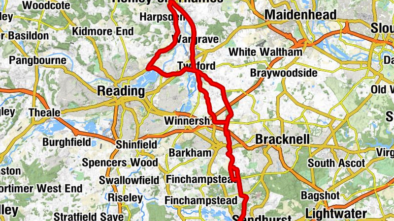 Sandhurst - Henley-on-Thames - Reading