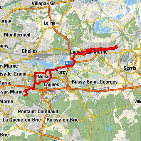 Les Yvris Noisy-le-Grand - Noisiel - Lognes - Église Saint-Loup de Champs-sur-Marne