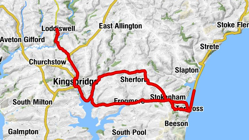 Loddiswell - Sorley - Kingsbridge - Westville