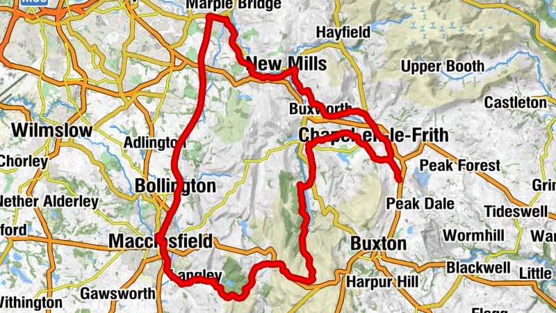 Dove Holes - Eccles Pike - Nessit Hill - St Marys, Chinley