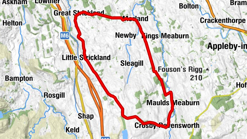 Maulds Meaburn - Morland - Great Strickland - Little Strickland