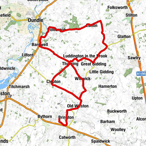 Molesworth - Saint Peter (Clopton Parish Church) - St Peter, Lutton - All Saints, Winwick