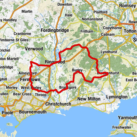 Ferndown - Hurn Chapel - Cross Ways - Mogshade Hill