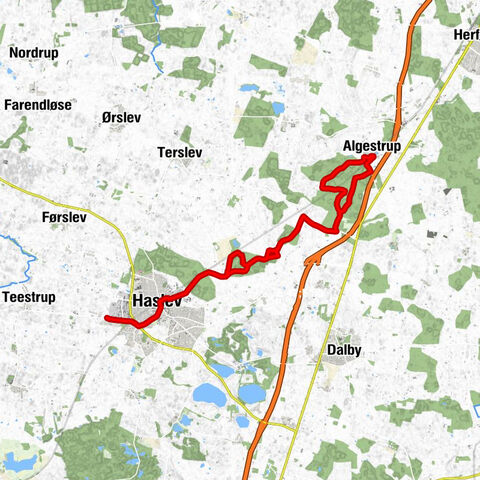 Troelstrup - Haslev - Tureby - Nyhuse