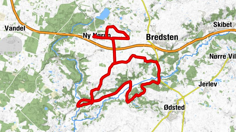 Ny Nørup - Ravning - Vingsted Mølle - Vingsted