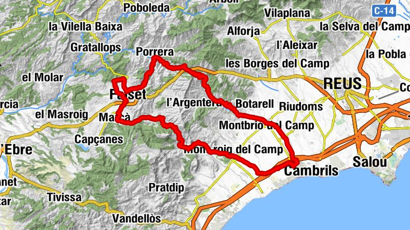 Cambrils - Ermita Mare De Déu De La Peiro - Coll de la Teixeta