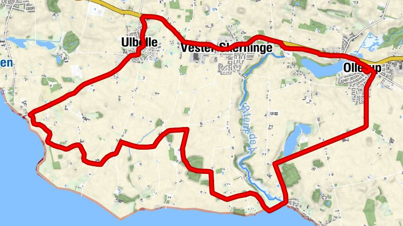 Ollerup - Ballen - Strandhuse - Vester Skerninge Kirke