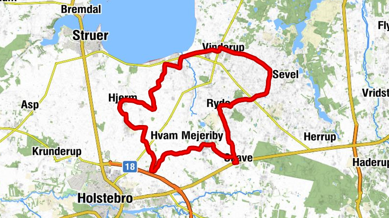 Skave - Ryde Kirke - Vinderup Kirke - Hjerm Vestre Kirke