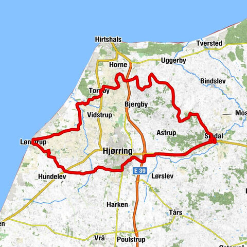 Sindal - Vennebjerg Kirke - Mygdal Kirke - Sindal Bykirke