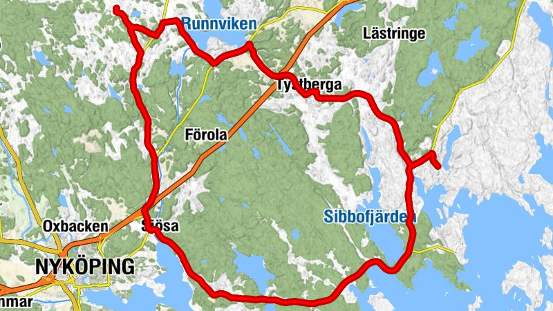 Nyköpings kommun - Ingelsta - Sjösa - Röda Lycktan