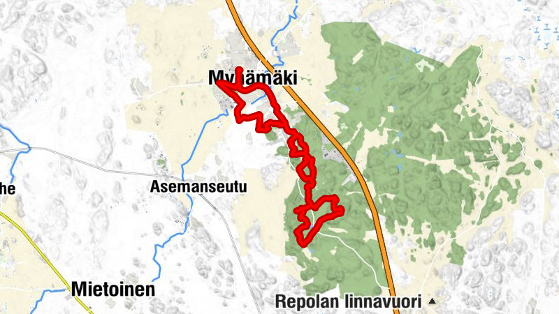 Mynämäki - Ruotsinpelto - Valtola - Tursunperä