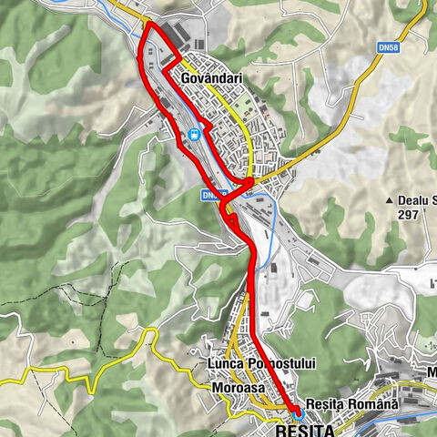 Reșița - Triaj - Intim - Reșița Sud