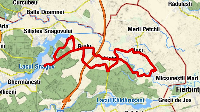Snagov - Șanțu Florești - Gruiu - Balta Neagră