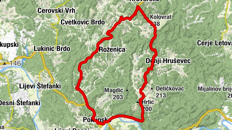 Pokupsko - Topolje - Kolovrat - Glože