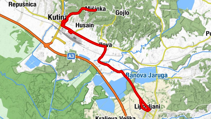 Mišinka - Kutina - Ilova - Crkva Sv. Ivana Nepomuka