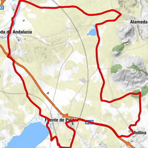 Cerro de las Peñas - Los Carvajales - Mollina - La Roda de Andalucía