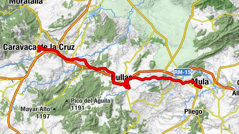 Mula - Bullas - Cabezo Roenas - Cehegín