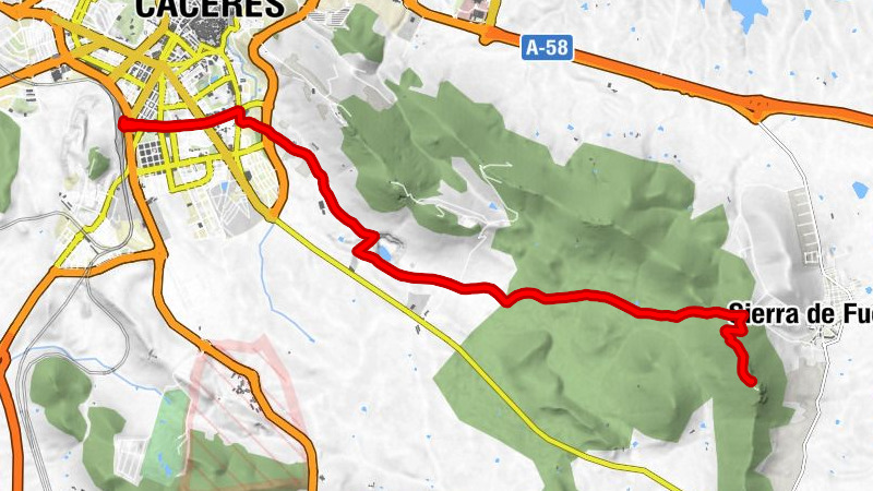 Cáceres - Estación - Vera Cruz