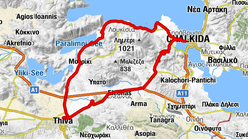 Θήβα - Φρούσης - Θαλασσοματιές - Σωρός