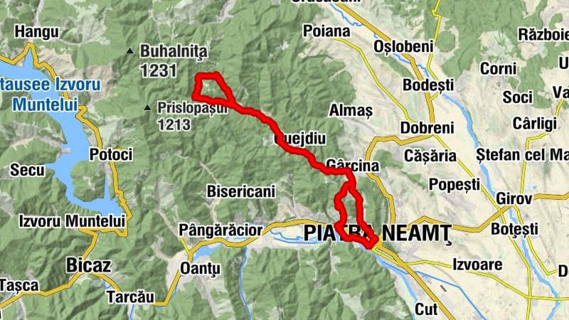 Piatra Neamț - Biserica Pogorârea Sfântului Duh - Schitul Cuviosul Daniil Sihastrul - Cuejdiu - Biserica Sarata