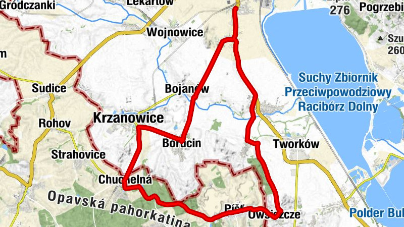Studzienna - Kaple sv. Jana Nepomuckého - Kościół pw. Świętego Urbana - Racibórz