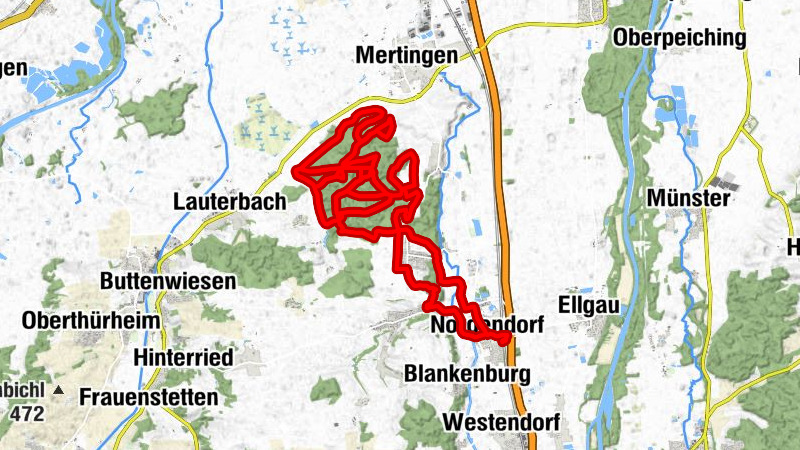Nordendorf - Landgasthof Kloster Holzen - Kapelle St. Mauritius - Gasthaus Miller